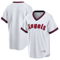 Punc LA.Angels White T-shirt Home Game Blank Player Stitched Jerseys