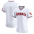 Punc LA.Angels White T-shirt Home Limited Elite Blank Player Stitched Jerseys