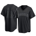 Punc LA.Angels #12 Jorge Soler Player Black Pitch Fashion T-shirt Stitched Jerseys
