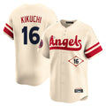 Punc LA.Angels #16 Yusei Kikuchi Player Cream City Connect Limited Home Stitched Jerseys