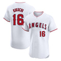 Punc LA.Angels #16 Yusei Kikuchi Player White Limited Elite Stitched Home Jerseys