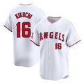 Punc LA.Angels #16 Yusei Kikuchi Player White Limited Home Stitched Jerseys