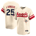 Punc LA.Angels #25 Travis d'Arnaud Player Cream City Connect Limited Home Stitched Jerseys