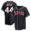 Punc LA.Angels #44 Ben Joyce Player Black Fashion Out Home Game Stitched Jerseys