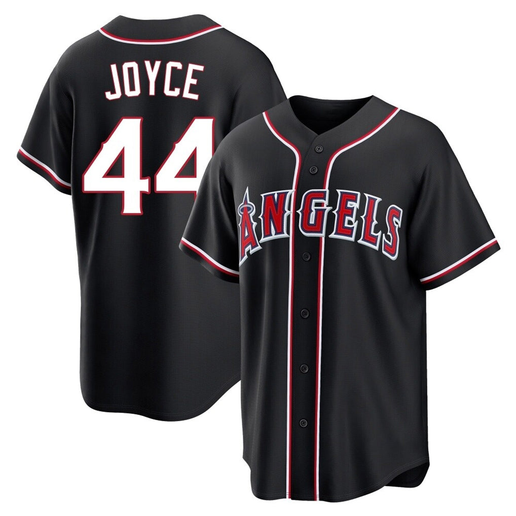 Punc LA.Angels #44 Ben Joyce Player Black Fashion Out Home Game Stitched Jerseys