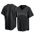 Punc LA.Angels #44 Ben Joyce Player Black Pitch Fashion T-shirt Stitched Jerseys