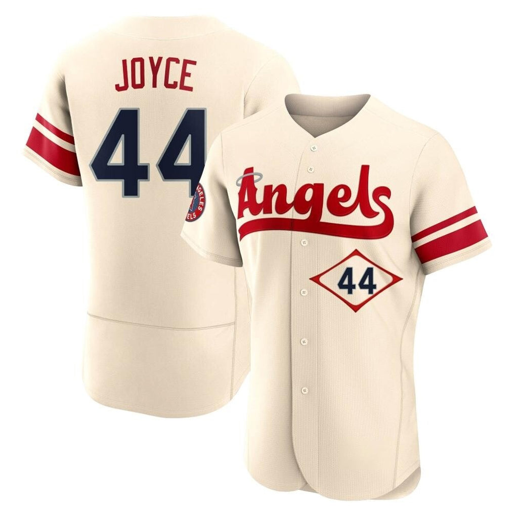 Punc LA.Angels #44 Ben Joyce Player Cream City Connect Limited ELite Home Stitched Jerseys