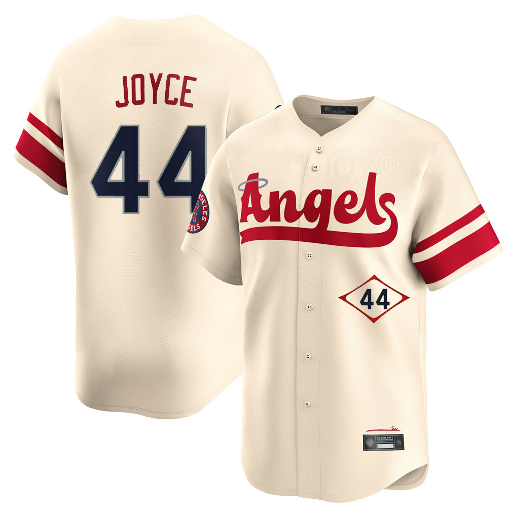 Punc LA.Angels #44 Ben Joyce Player Cream City Connect Limited Home Stitched Jerseys