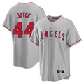 Punc LA.Angels #44 Ben Joyce Player Gray Home Game Stitched Jerseys