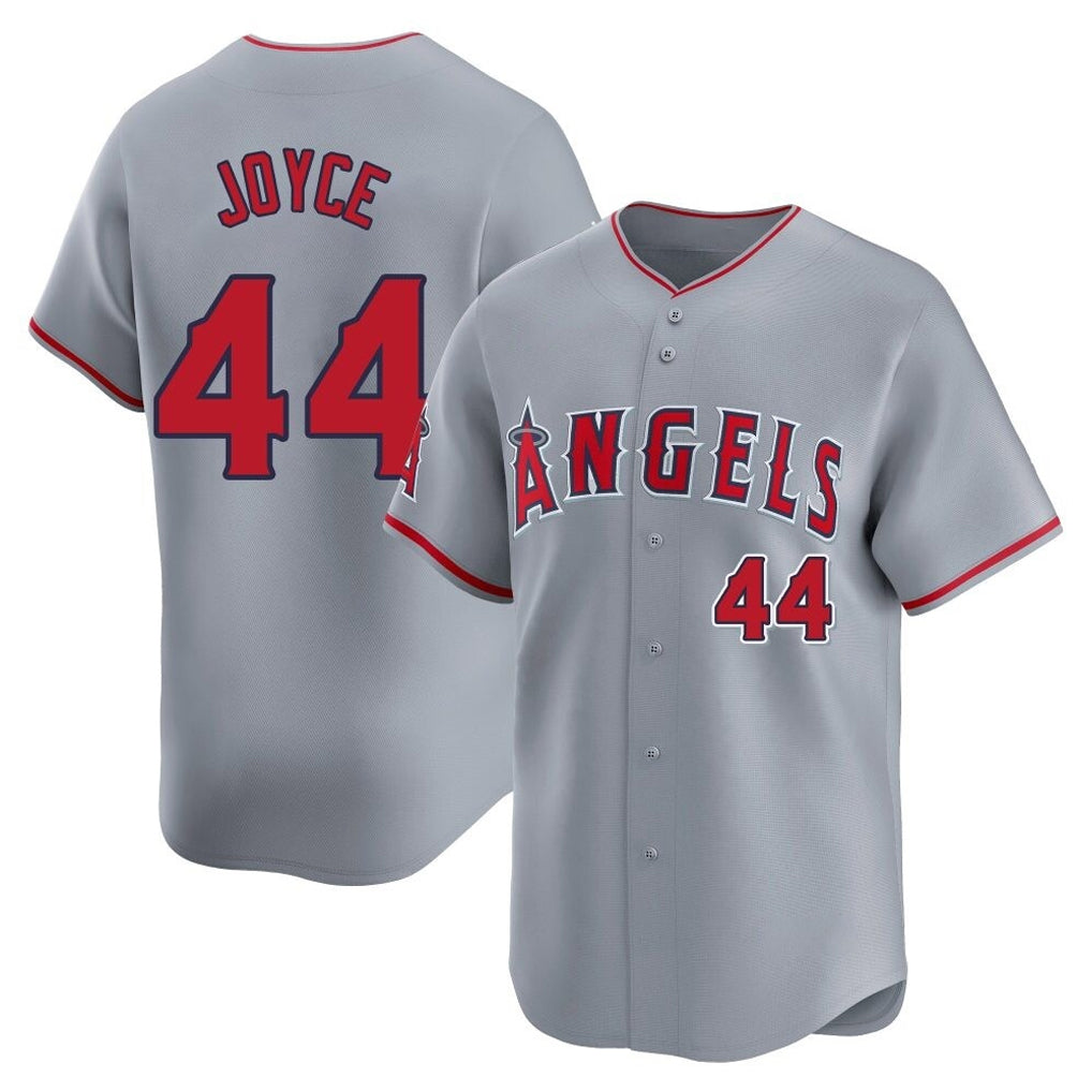 Punc LA.Angels #44 Ben Joyce Player Gray Home Limited Stitched Jerseys