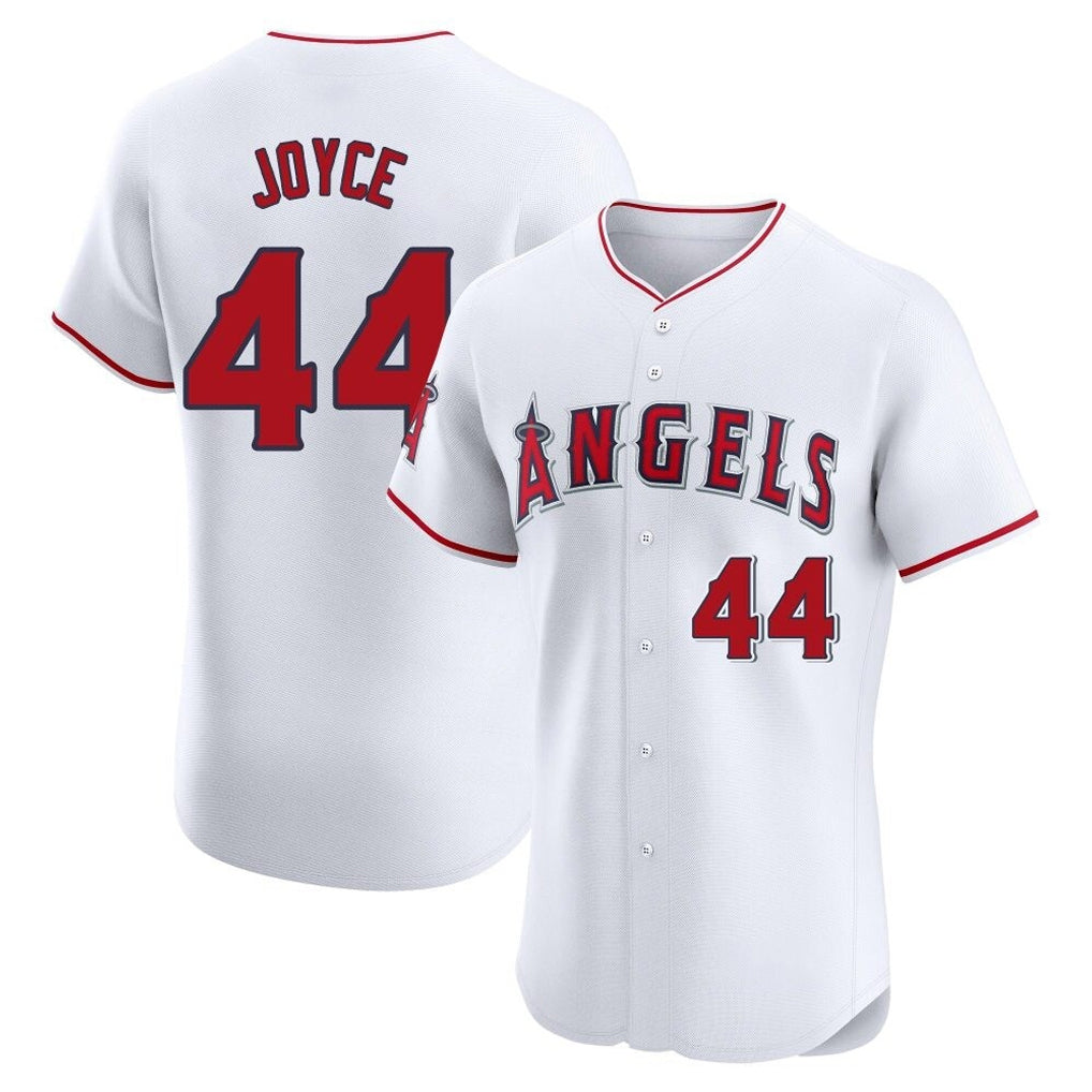 Punc LA.Angels #44 Ben Joyce Player White Limited Elite Stitched Home Jerseys