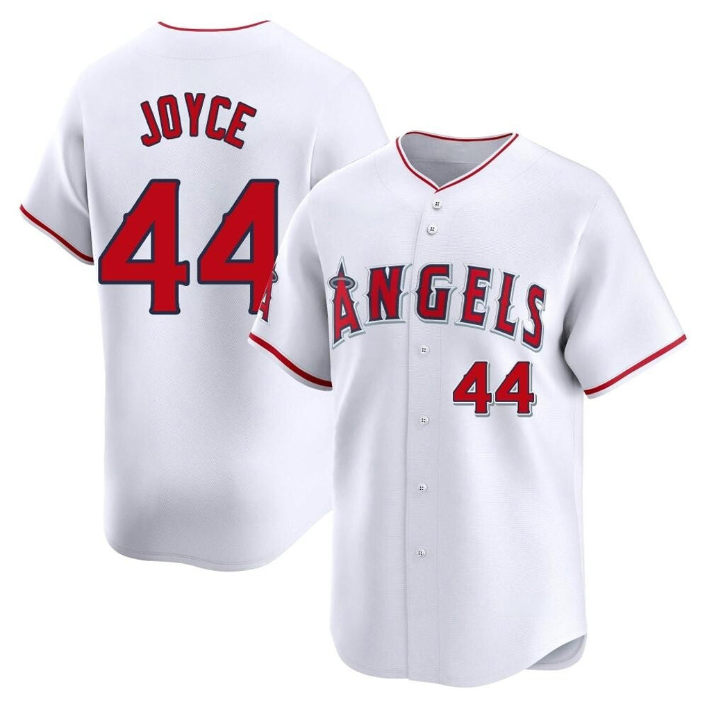 Punc LA.Angels #44 Ben Joyce Player White Limited Home Stitched Jerseys
