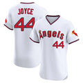 Punc LA.Angels #44 Ben Joyce Player White T-shirt Home Limited Elite Stitched Jerseys
