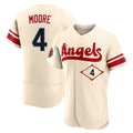 Punc LA.Angels #4 Christian Moore Player Cream City Connect Limited ELite Home Stitched Jerseys