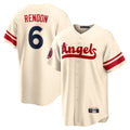 Punc LA.Angels #6 Anthony Rendon Player Cream City Connect Home Stitched Jerseys