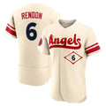 Punc LA.Angels #6 Anthony Rendon Player Cream City Connect Limited ELite Home Stitched Jerseys