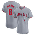 Punc LA.Angels #6 Anthony Rendon Player Gray Home Limited Elite Stitched Jerseys