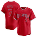 Punc LA.Angels #7 Jo Adell Player Red Home Limited Stitched Jerseys