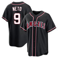 Punc LA.Angels #9 Zach Neto Player Black Fashion Out Home Game Stitched Jerseys