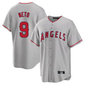 Punc LA.Angels #9 Zach Neto Player Gray Home Game Stitched Jerseys
