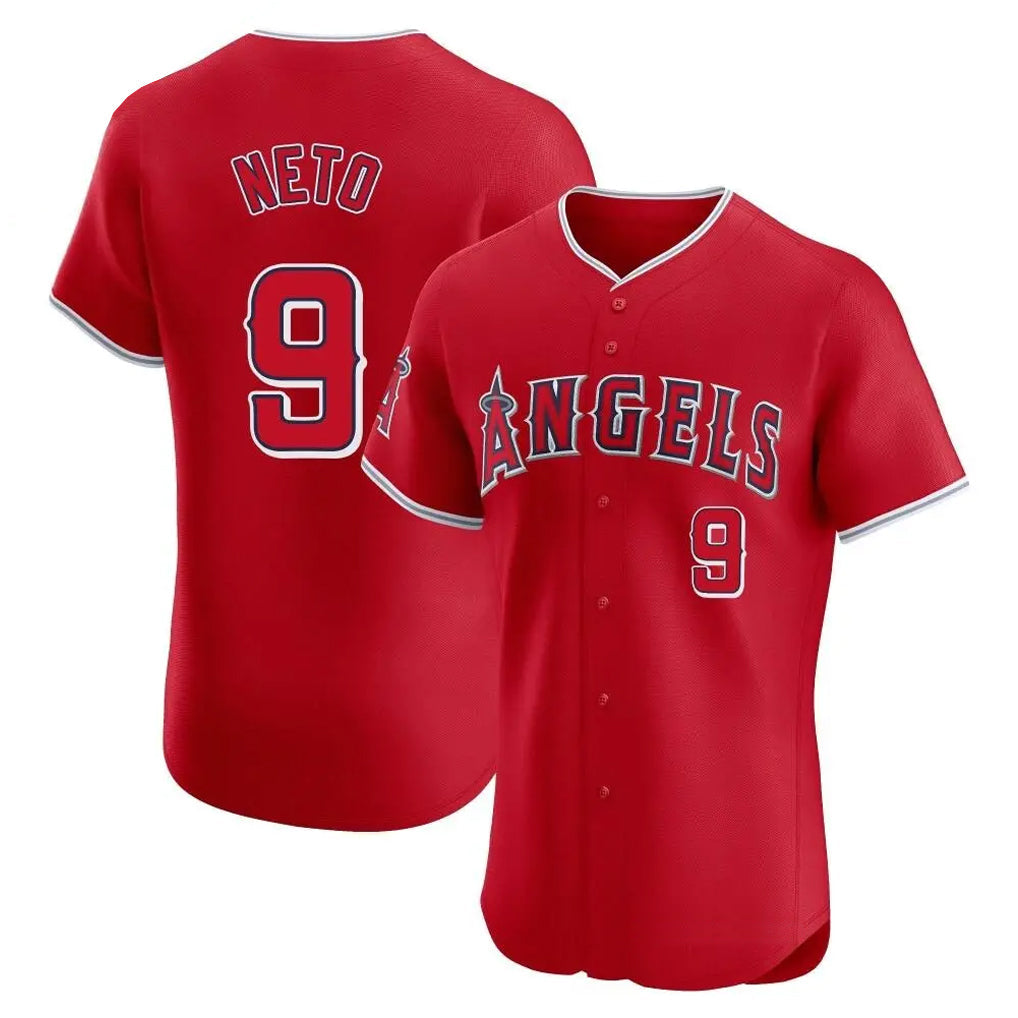 Punc LA.Angels #9 Zach Neto Player Red Home Limited Elite Stitched Jerseys