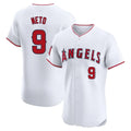 Punc LA.Angels #9 Zach Neto Player White Limited Elite Stitched Home Jerseys