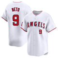 Punc LA.Angels #9 Zach Neto Player White Limited Home Stitched Jerseys