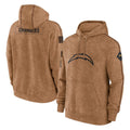 Punc LA.Chargers Brown Salute to Service Hoodies Limited Game Blank Player Stitched Jerseys