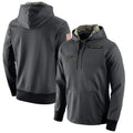 Punc LA.Chargers Gray Pullover Hoodie Home Game Blank Player Stitched Jerseys