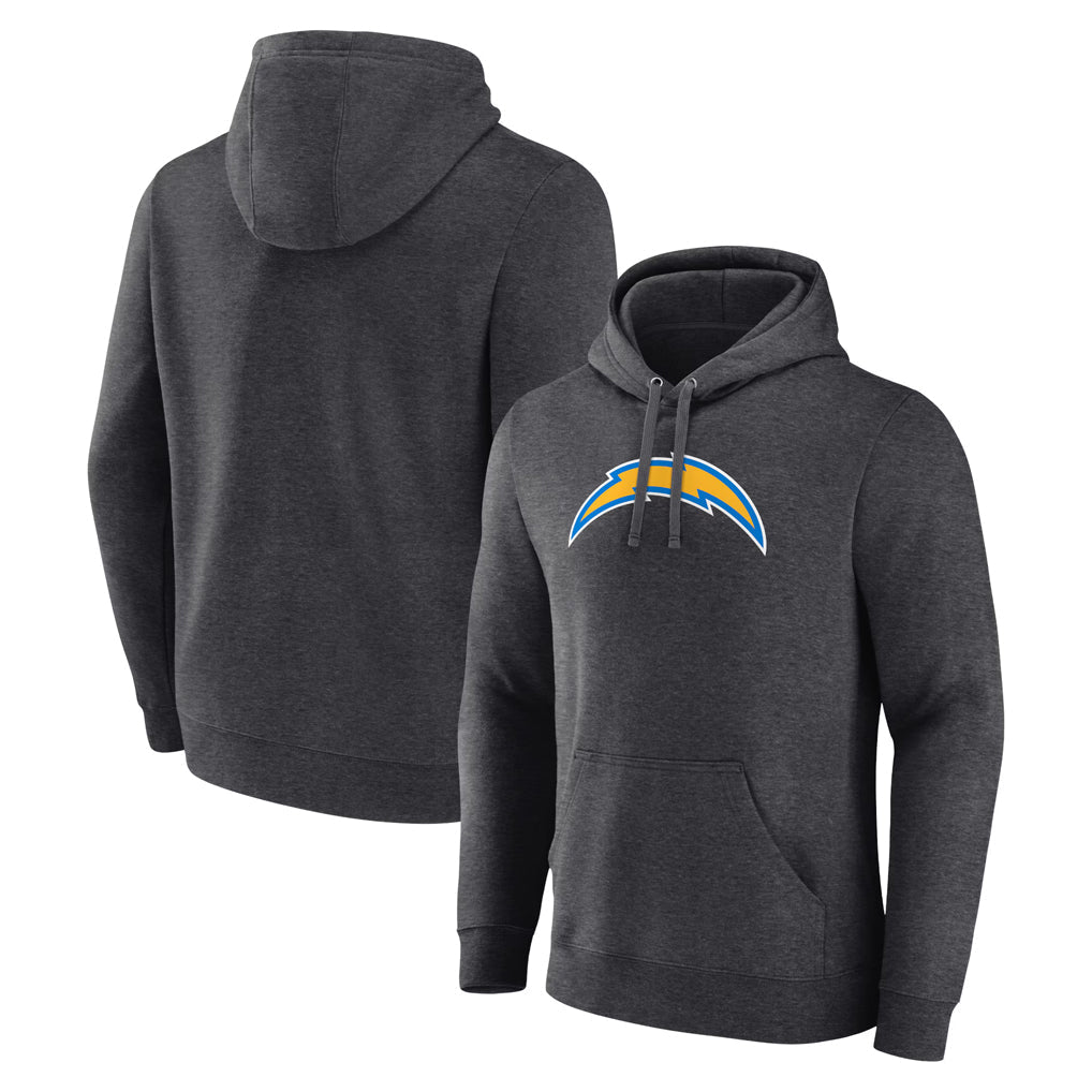Punc LA.Chargers Gray Pullover Hoodies Home Game Blank Player Stitched Jerseys