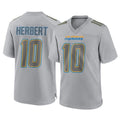 Punc LA.Chargers #10 Justin Herbert Player Gray Atmosphere Fashion Home Game Stitched Jerseys