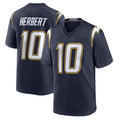 Punc LA.Chargers #10 Justin Herbert Player Navy Alternate Home Game Stitched Jerseys