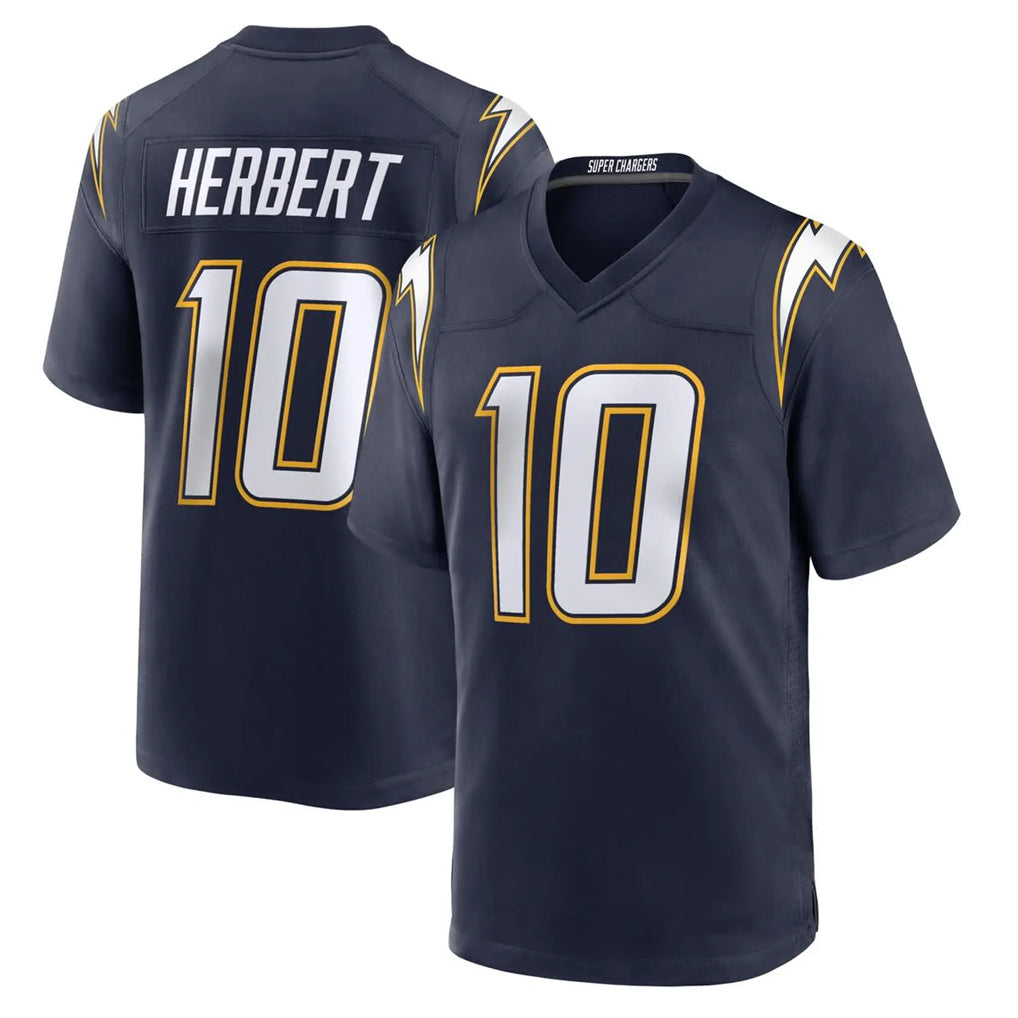 Punc LA.Chargers #10 Justin Herbert Player Navy Alternate Home Game Stitched Jerseys