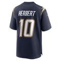 Punc LA.Chargers #10 Justin Herbert Player Navy Home Game Stitched Jerseys