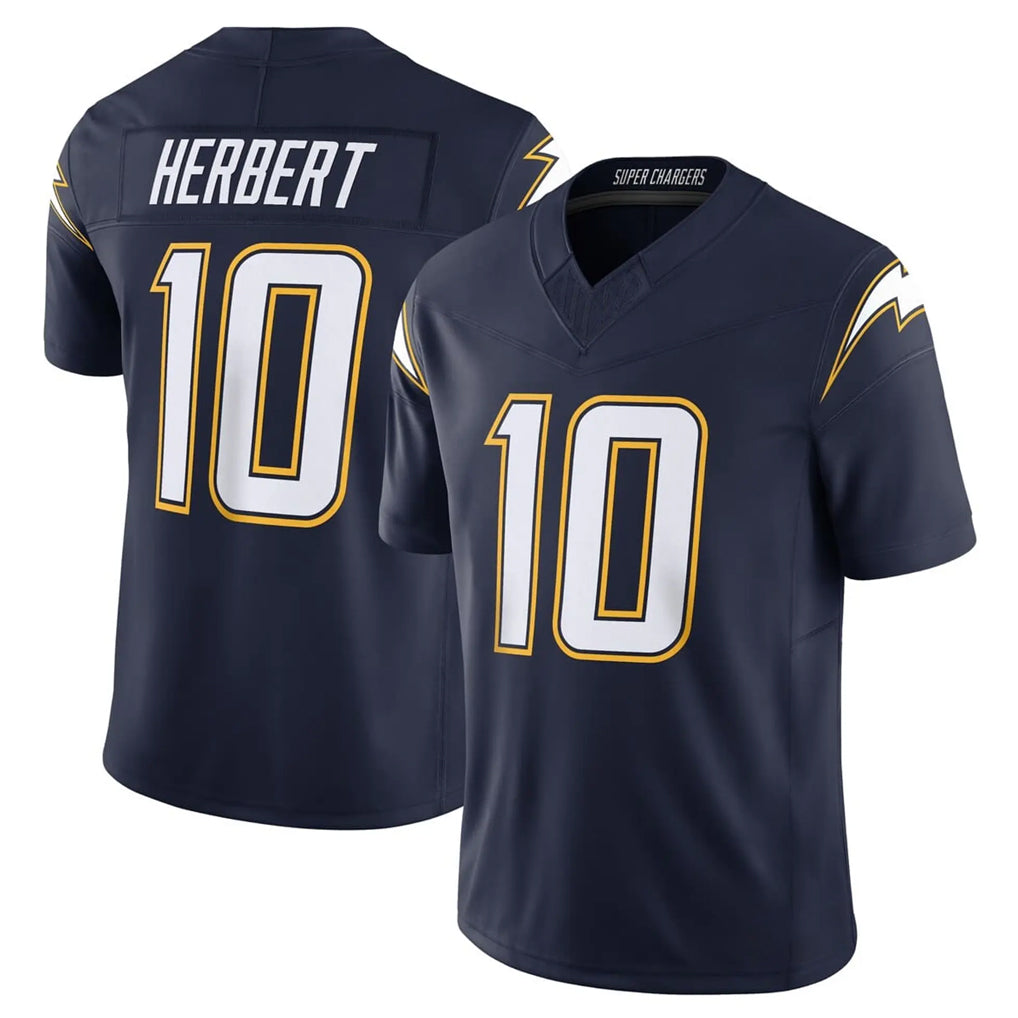 Punc LA.Chargers #10 Justin Herbert Player Navy Vapor F.U.S.E. Limited Home Game Stitched Jerseys