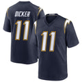 Punc LA.Chargers #11 Cameron Dicker Player Navy Alternate Home Game Stitched Jerseys