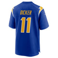 Punc LA.Chargers #11 Cameron Dicker Player Royal Home Game Stitched Jerseys