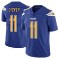 Punc LA.Chargers #11 Cameron Dicker Player Royal Limited Color Rush Vapor Untouchable Home Game Stitched Jerseys