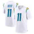 Punc LA.Chargers #11 Cameron Dicker Player White Home Game Stitched Jerseys