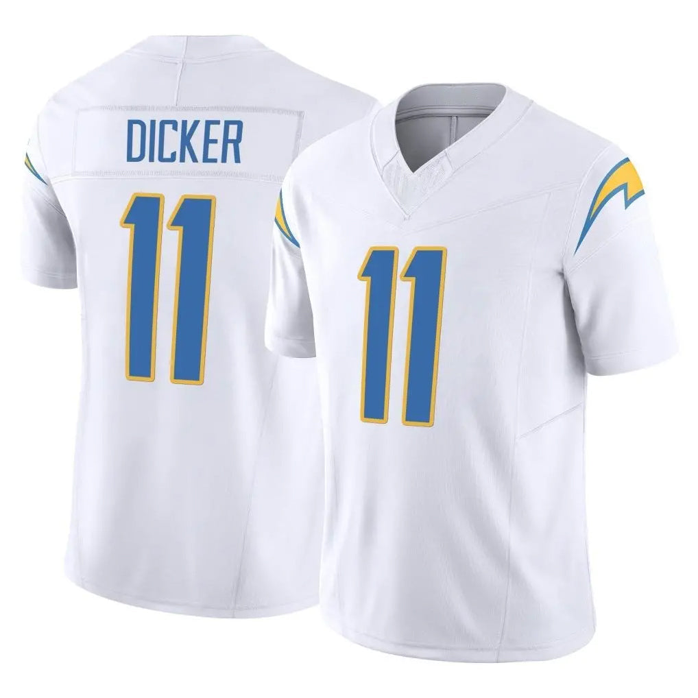 Punc LA.Chargers #11 Cameron Dicker Player White Limited Vapor F.U.S.E. Home Game Stitched Jerseys
