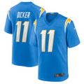 Punc LA.Chargers #11 Cameron Dicker Powder Blue Game Jersey Stitched Jerseys