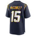 Punc LA.Chargers #15 Ladd McConkey Navy Game Jersey Stitched Jersey