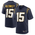Punc LA.Chargers #15 Ladd McConkey Navy Game Jersey Stitched Jerseys