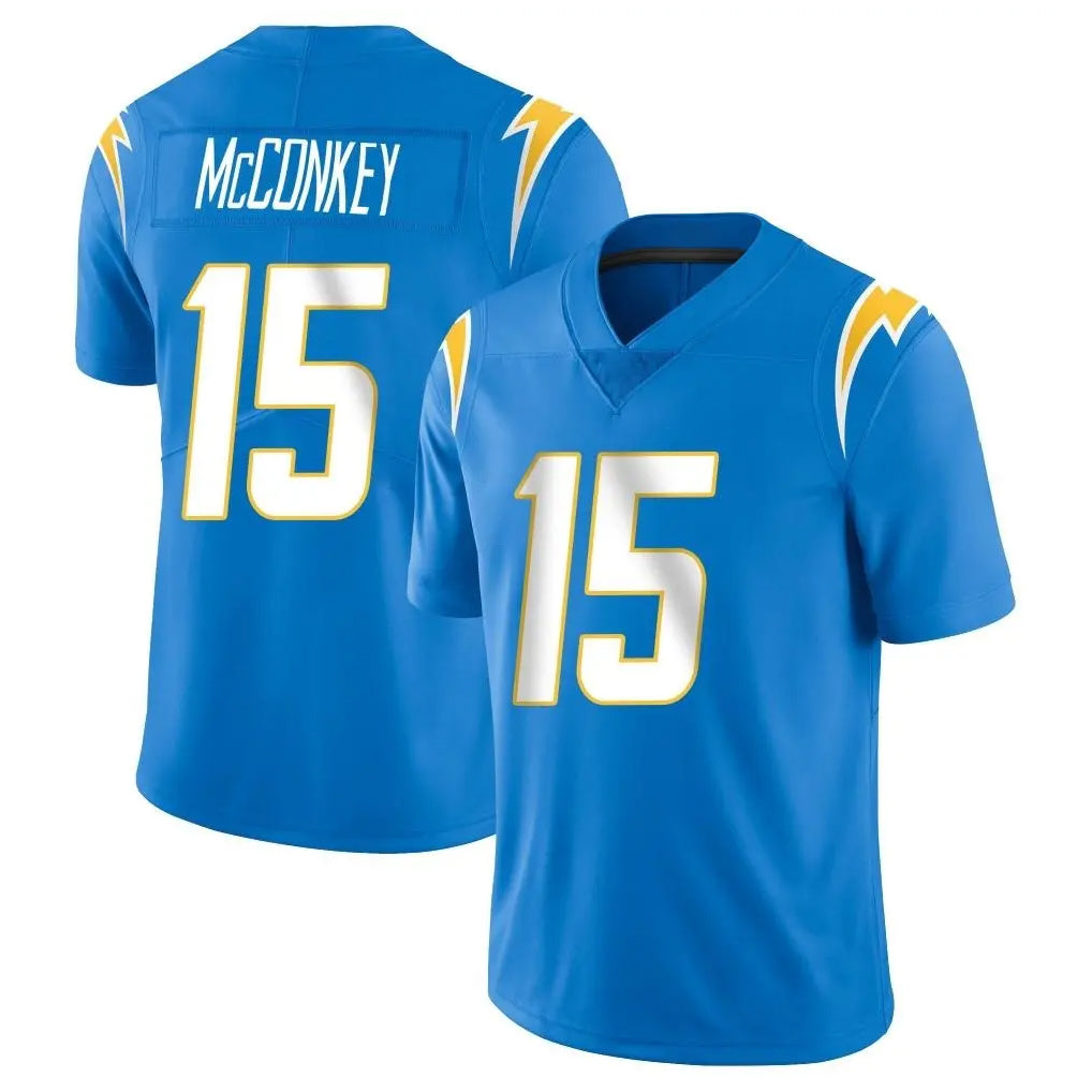 Punc LA.Chargers #15 Ladd McConkey Player Blue Limited Vapor Untouchable Home Game Stitched Jerseys
