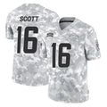 Punc LA.Chargers #16 J.K. Scott Player Arctic Camo Salute To Service Limited Game Stitched Jerseys