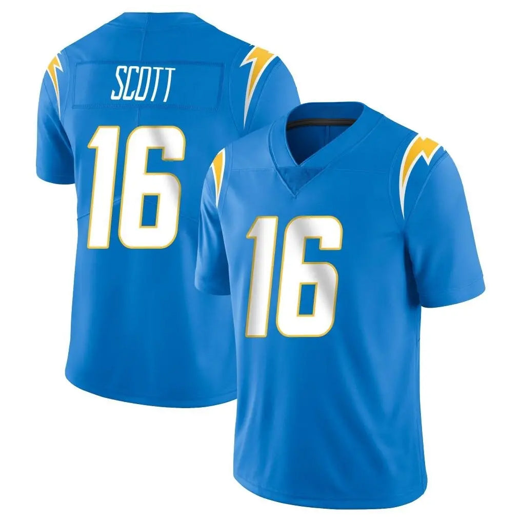 Punc LA.Chargers #16 J.K. Scott Player Blue Limited Vapor Untouchable Home Game Stitched Jerseys