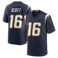 Punc LA.Chargers #16 J.K. Scott Player Navy Alternate Home Game Stitched Jerseys