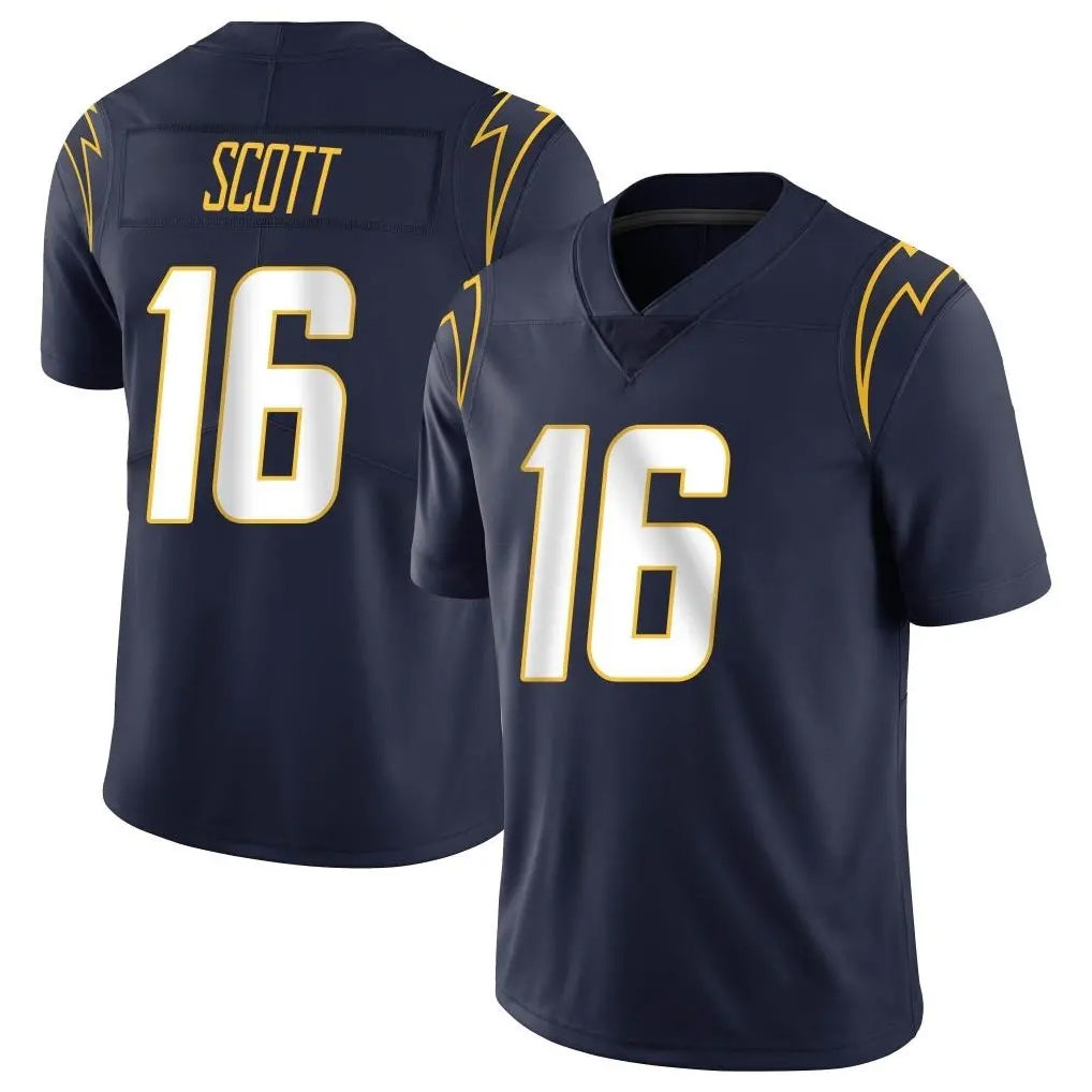 Punc LA.Chargers #16 J.K. Scott Player Navy Limited Vapor Untouchable Home Game Stitched Jerseys