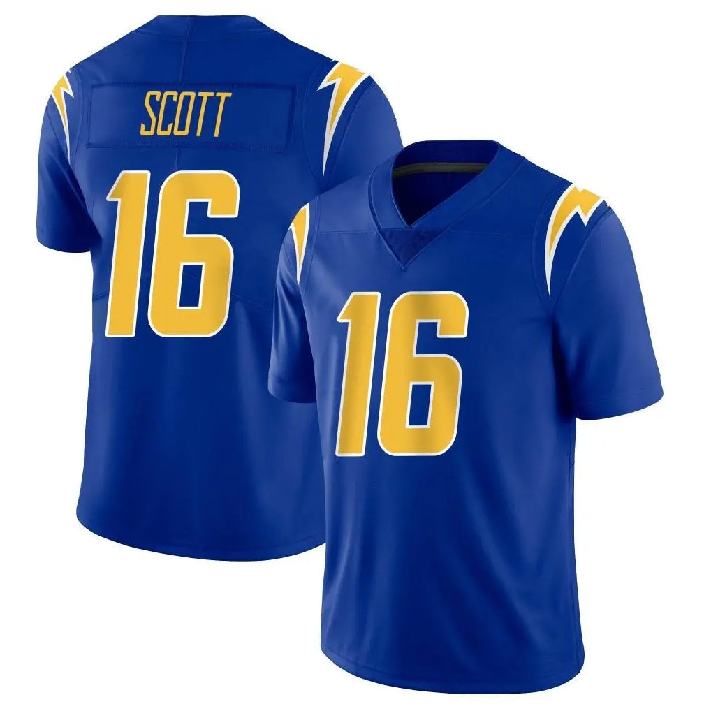 Punc LA.Chargers #16 J.K. Scott Player Royal Limited Vapor Home Game Stitched Jerseys