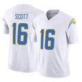 Punc LA.Chargers #16 J.K. Scott Player White Limited Vapor F.U.S.E. Home Game Stitched Jerseys